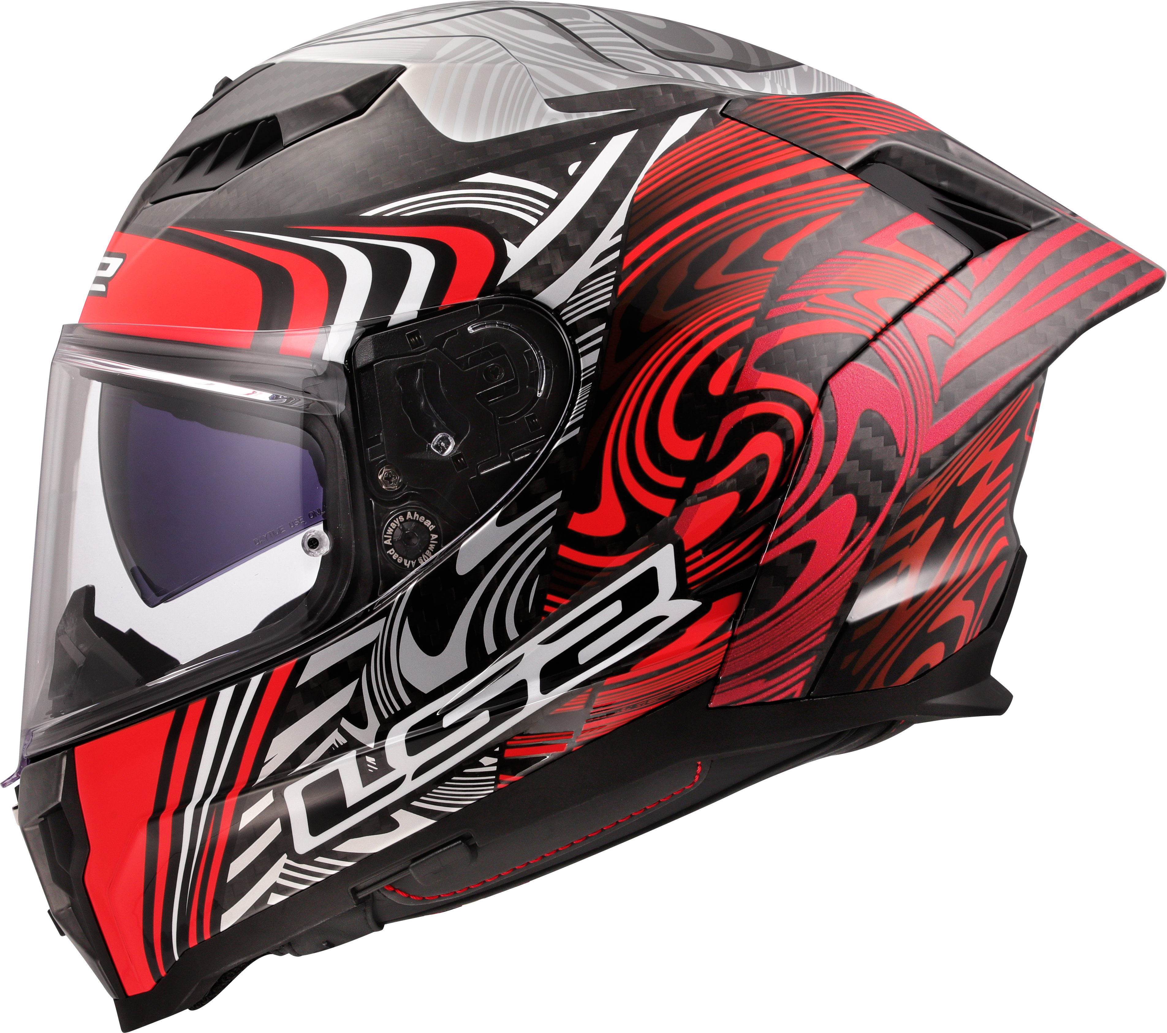FF807 DRAGON ENTHUM RED 168075332  1 LEFT clear visor